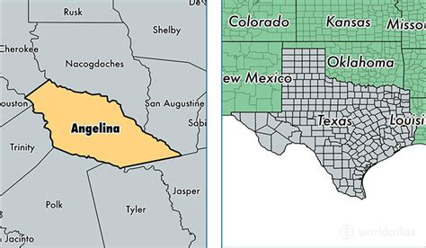 Angelina County, Texas / Map of Angelina County, TX / Where is Angelina ...