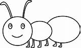 Cute ant coloring Page Free Clip Art  Insect Pages Coloring sketch template