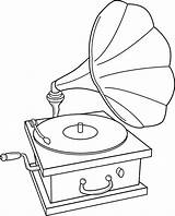 Vinyl Record Coloring Pages sketch template