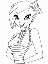 Tecna Winx coloring Pages sketch template