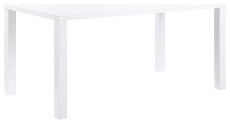 Acme Pagan Dining Table White High Gloss Finish - Transitional - Dining Tables - by AMOC | Houzz
