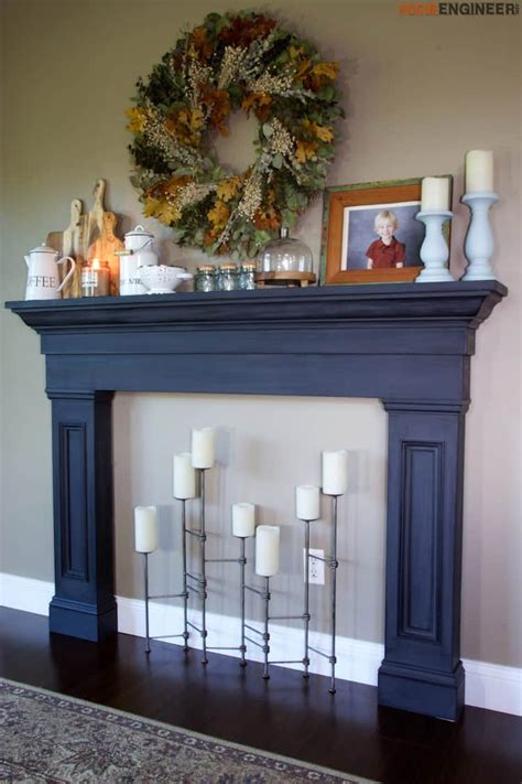 15 Homey DIY Fireplace Mantels