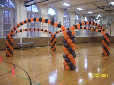 Balloon arch - halloween dance floor | Halloween dance decorations ...