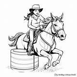 Barrel Racing Coloring Pages  Free & Printable sketch template