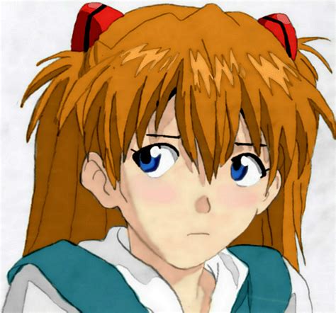 Asuka Shikinami (Rebuild of Evangelion) Colored 2 by Haloassissan403 on DeviantArt