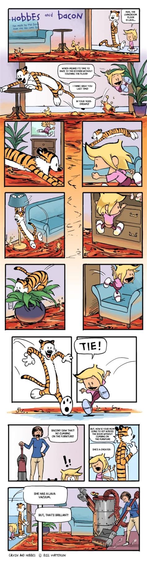 Hobbes & Bacon - hommage à Bill Watterson