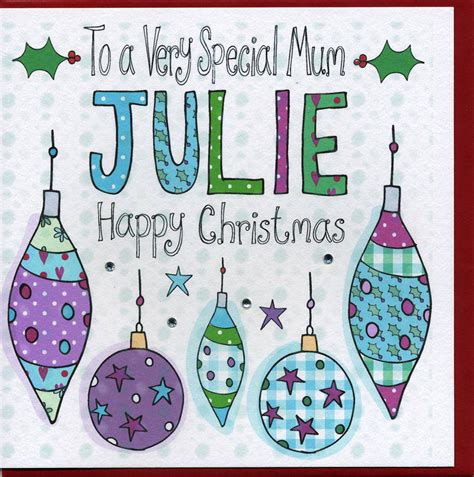 Personalised Mum Christmas Card By Claire Sowden Design