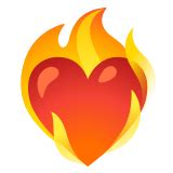 ️‍🔥 Heart on Fire Emoji – Meaning, Pictures, Codes