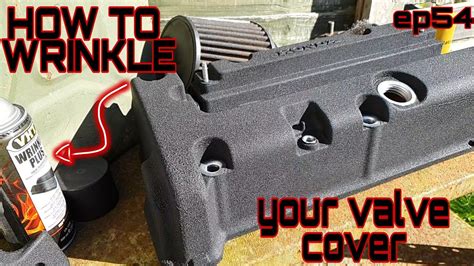 how to paint valve cover/wrinkle paint rocker cover/wrinkle paint cam ...