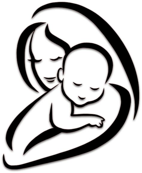 Mother Vector Islamic - Mother And Baby Vector Png Clipart - Full Size Clipart (#608075 ...