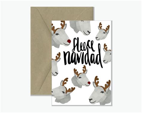 Fleece Navidad Christmas Greeting Card - Rosie Lou