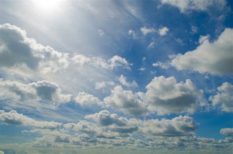 Blue Sky With Cloud Free Stock Photo - Public Domain Pictures