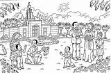 Temple Marriage sketch template