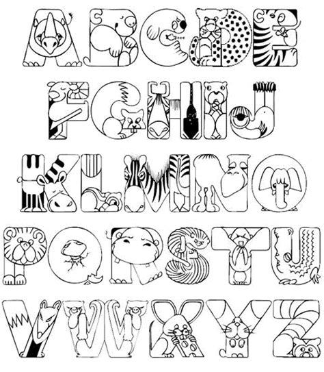 Whole Alphabet Coloring Pages Free Printable - Coloring Home