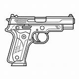Pistol Coloring Pages sketch template