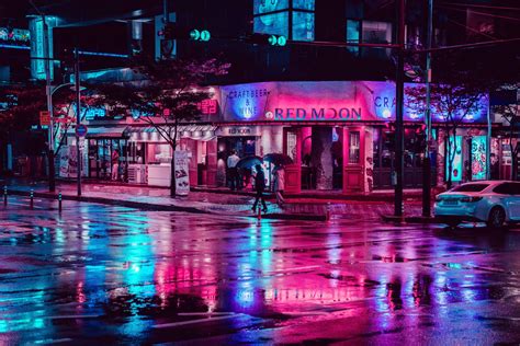 #photography #city city lights #street #night neon lights #urban #1080P ...