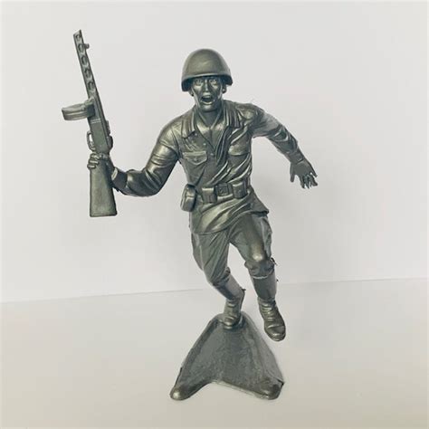 PLASTIC ARMY MEN Louis Marx 6 Vintage Toy Soldier Vtg | Etsy