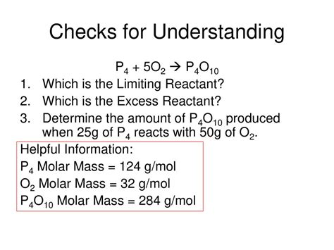 Limiting Reactants Chemistry Unit 4.5, Day ppt download