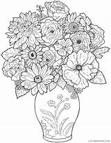 Detailed coloring Pages Of Flowers Coloring4free  Coloring4Freecom sketch template