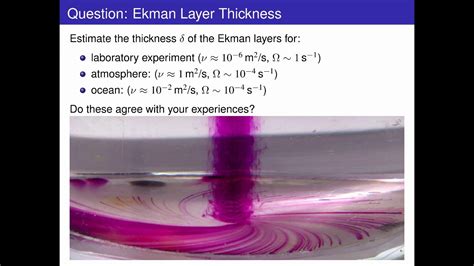 Ekman Layer - Rotating GFD 4/6 - YouTube