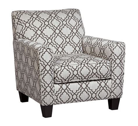 Fabric Upholstered Accent Chair with Quatrefoil Print, Gray and White - Walmart.com - Walmart.com