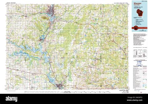 Map of wausau hi-res stock photography and images - Alamy