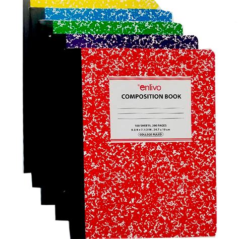 Wholesale Premium College Ruled Composition Notebook - Assor (SKU 2321765) DollarDays