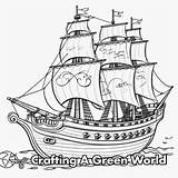 Pirate Ship Coloring Pages  Free & Printable sketch template