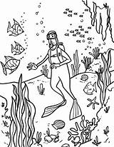Printable Scuba Diver coloring Page Download It At Https  sketch template