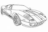 Ford GT Coloring Page  Free Printable Pages sketch template