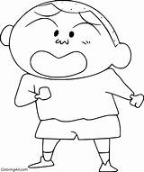 Shin Chan Coloring Pages 58 Free Printables  ColoringAll sketch template