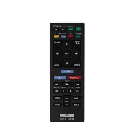 Replacement Sony RMT-B126A Blu-ray Disc Player Remote Control for Sony ...