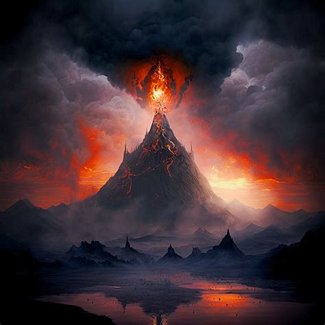 Ai Generated Mordor Volcano - Free image on Pixabay