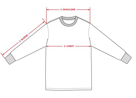 SIZE CHART LONGSLEEVE — NOTHIN'SPECIAL