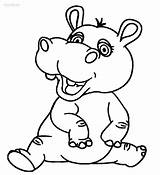 Printable Hippo Coloring Pages For Kids sketch template