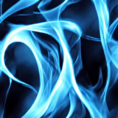 Blue Flames on a Dark Background · Creative Fabrica