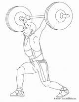 Weight Lifting Coloring Pages Weightlifting Kids Printable Print Color  sketch template