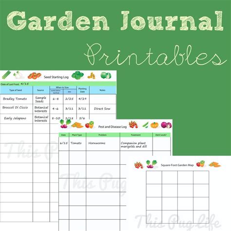 Garden Journal Printables: Updated | Gardening journal printables, Garden journal, Gardening ...