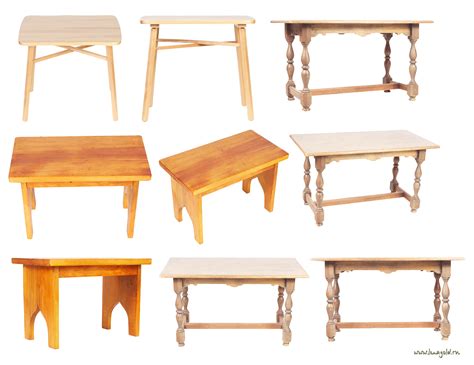 Wooden tables PNG image