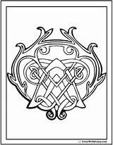 90 Celtic Coloring Pages Irish Scottish Gaelic Kids Adults PDF  sketch template