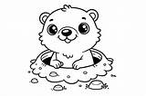 Groundhog Coloring Pages  Free Day Sheets sketch template
