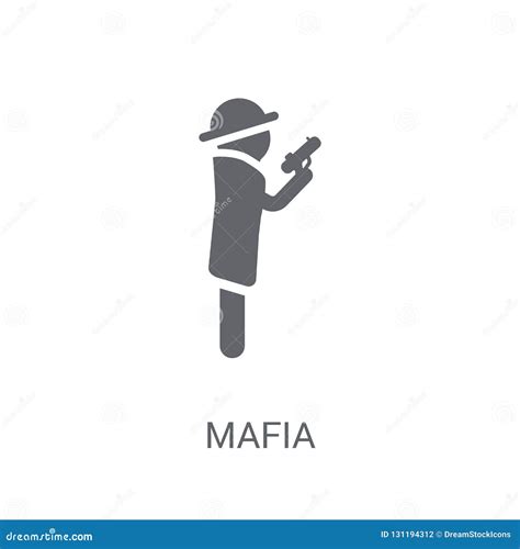 Mafia Icon. Trendy Mafia Logo Concept on White Background from P Stock ...