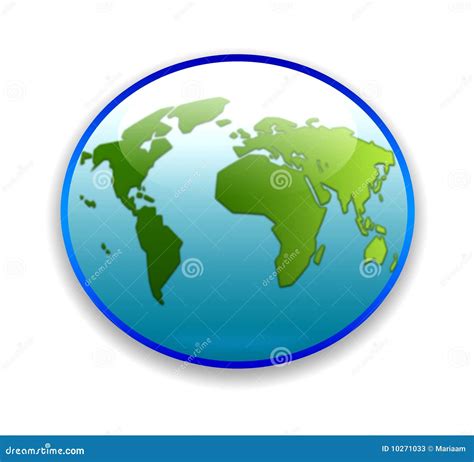 World Map On Circular Button Stock Photos - Image: 10271033