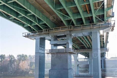 huge car bridge across the wide river 10924541 Stock Photo at Vecteezy