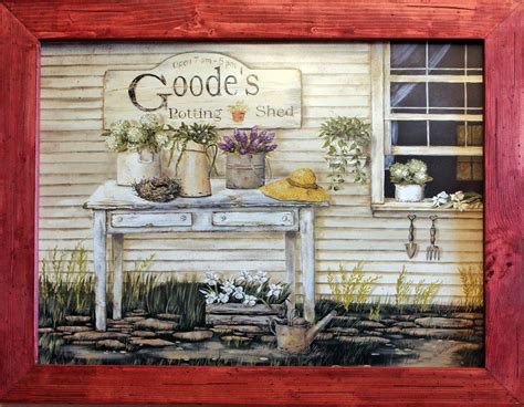 Primitive Country Decor Framed Wall Art by RusticPrimitivesEtc