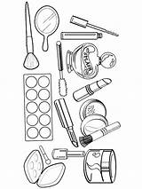 Free Printable Makeup Coloring Pages sketch template