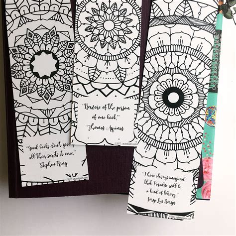 Mandala Bookmarks Printable