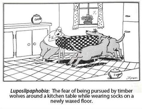 Luposlipaphobia | Far side comics, Far side cartoons, The far side