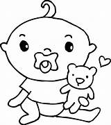 Cute Baby Boy Coloring Page  Free Clip Art sketch template