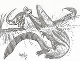 Liopleurodon Coloring Pages Sketch Page sketch template